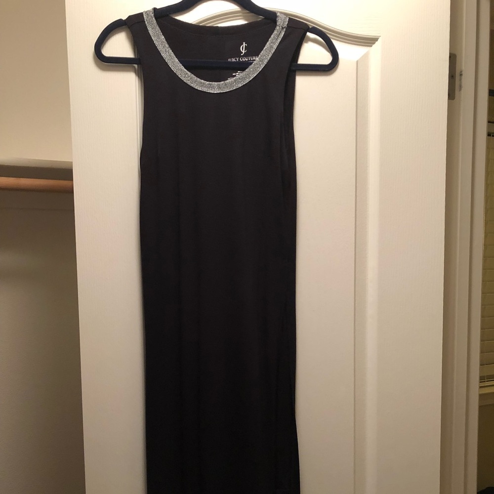 Juicy Couture long black dress, layered